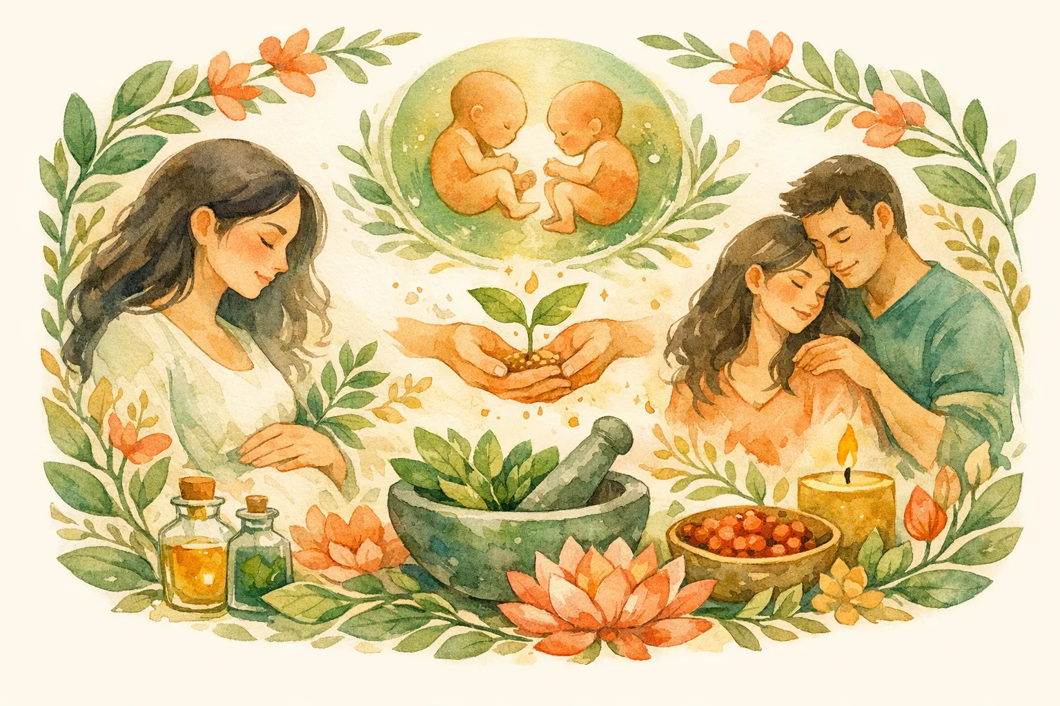 Editorial illustration for Ayurveda Las Vegas - What the Research Actually Says About Natural Fertility