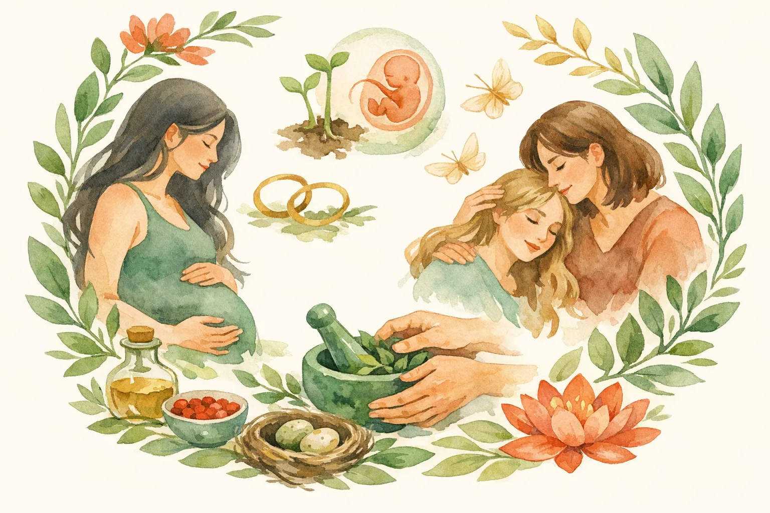 Editorial illustration for Fertility Coaching and What the Research Actually Says About It