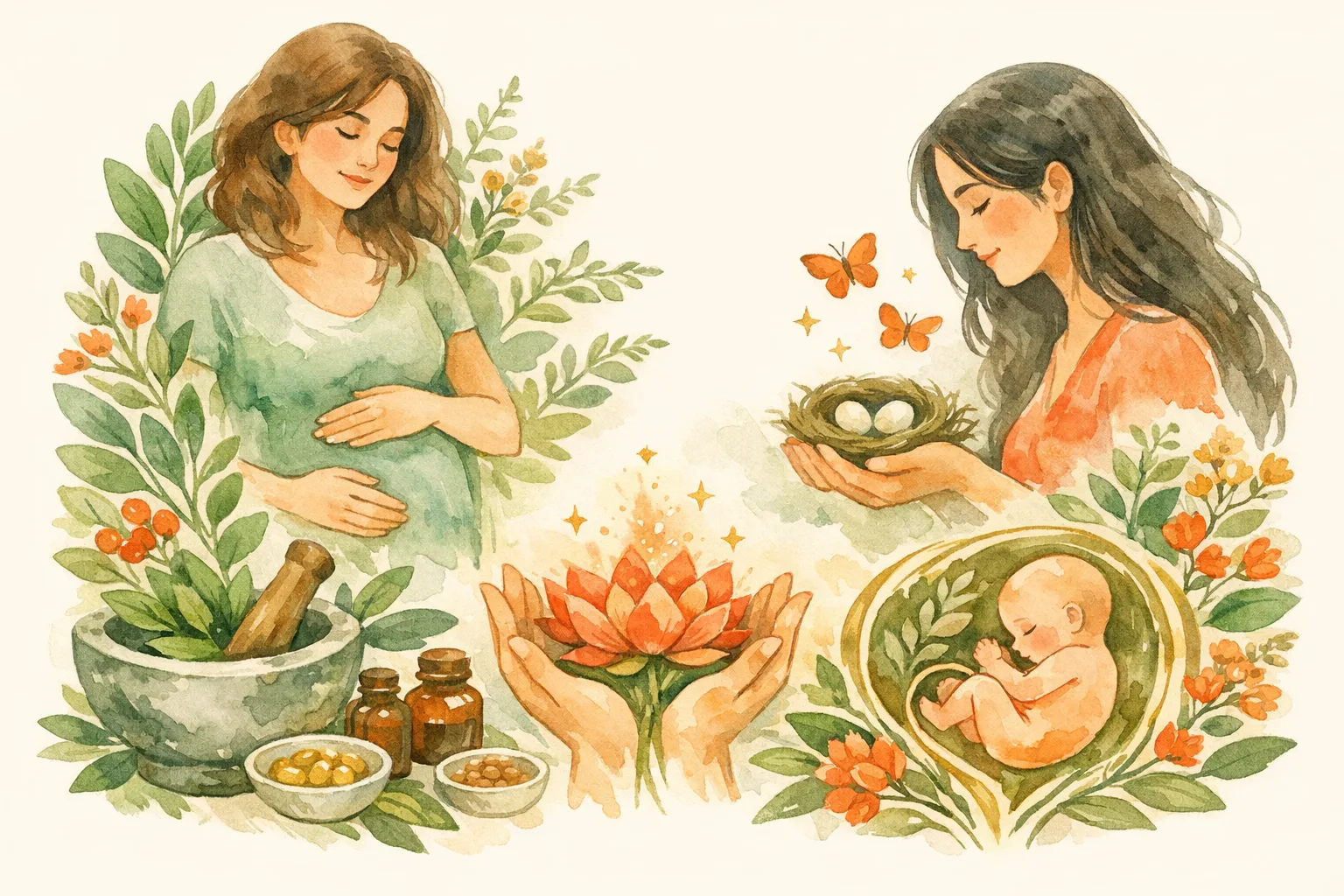 Editorial illustration for The Best Fertility Supplement for Women - What the Research Actually Shows